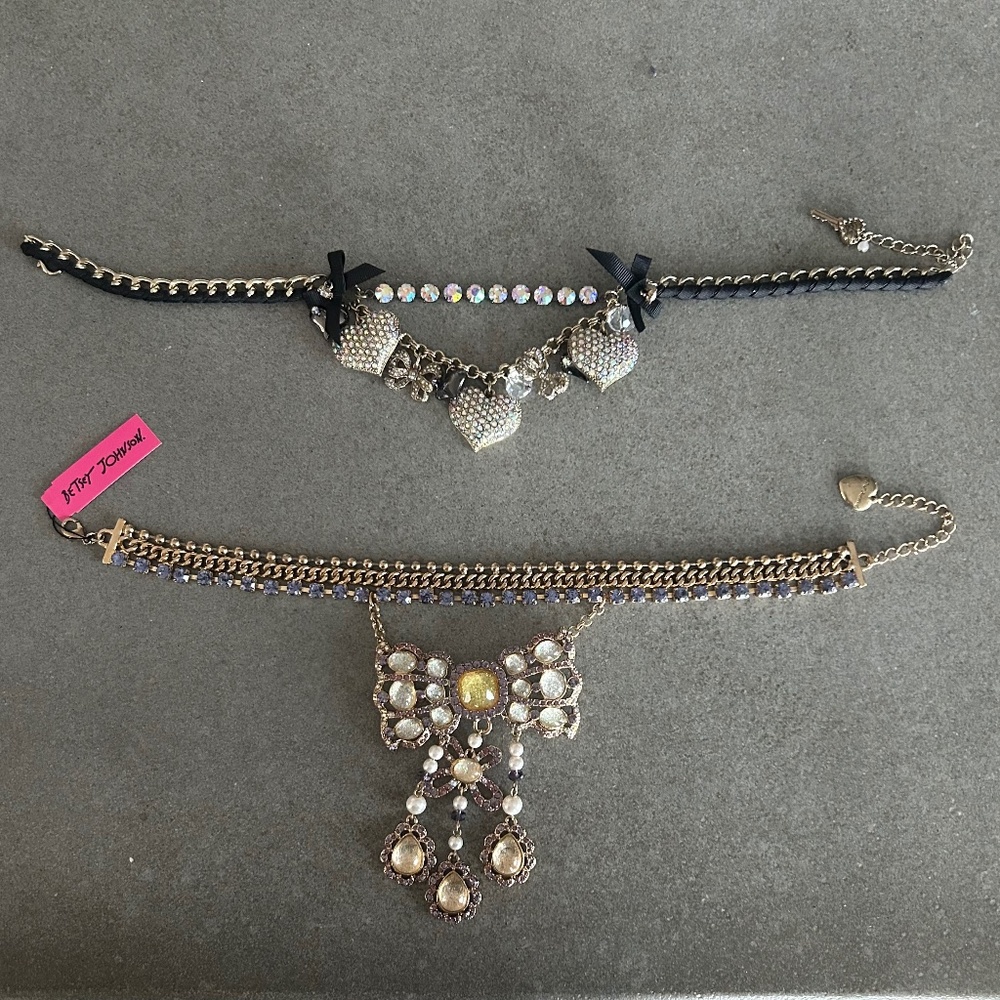 Vintage Betsey Johnson necklaces